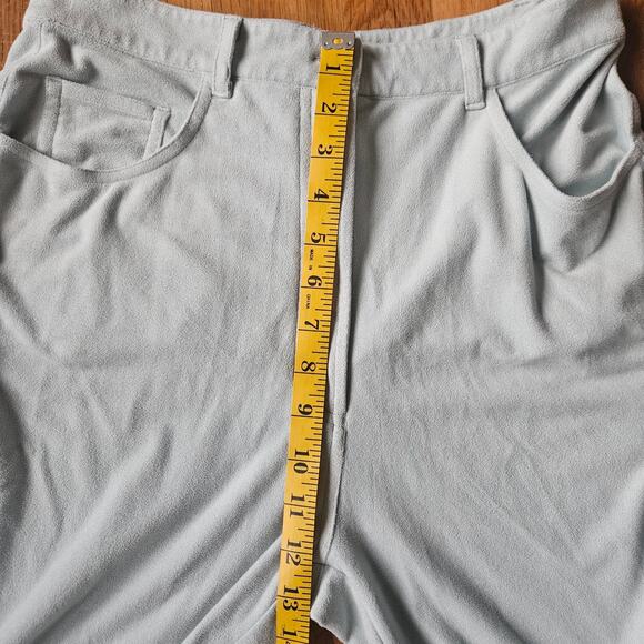 Vtg Mel & Lisa Pant‎ Set Size 8/10 Pastel Blue Minimalist Soft Knit 90s Casual - Picture 15 of 16